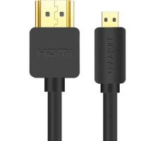 Кабель мультимедійний HDMI M to HDMI micro M 1.0m 4K HD127 black Ugreen (30148)