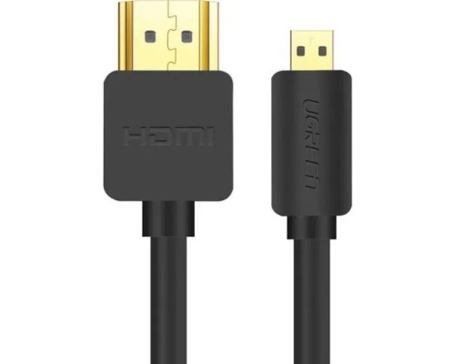 Кабель мультимедійний HDMI M to HDMI micro M 1.0m 4K HD127 black Ugreen (30148)