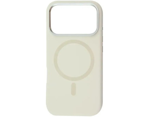 Чохол до мобільного телефона BeCover FIBRA Silicone OmniMag Apple iPhone 17 Pro Milk White (716220)