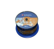 Диск DVD Verbatim 4.7Gb 16X CakeBox 50шт AZO Print (43533)