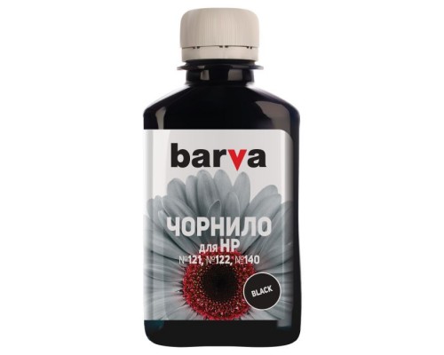 Чорнило Barva HP №121/122/140 BLACK Pigment 180г (H140-177)