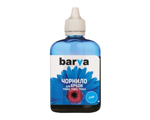 Чорнило Barva EPSON T0812 CYAN 90г (E081-325)