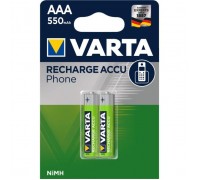 Акумулятор Varta AAA Phone ACCU 550mAh NI-MH * 2 (58397101402)