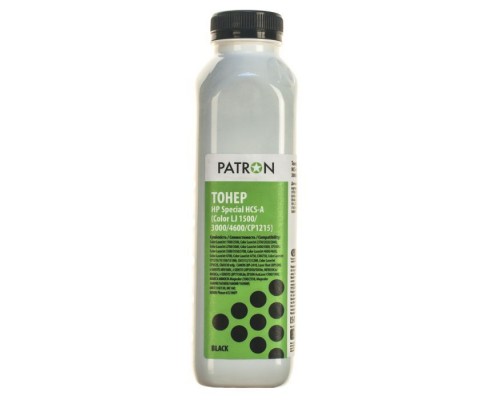 Тонер HP CLJ 1500/3000/4600/CP1215) BLACK 250г Patron (HCS-A-B-250)