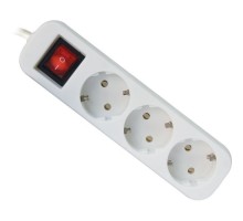 Мережевий подовжувач Defender S318 1.8 m 3 роз switch white (99233)