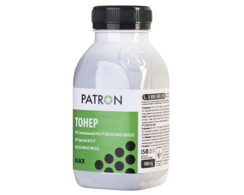 Тонер HP CLJ CP1025/CP1215/M252/M452/M552/5500 BLACK 100 г Patron (PN-HCS-P-B-100)