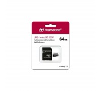 Карта пам'яті Transcend 64GB microSDXC class 10 UHS-I U1 High Endurance (TS64GUSD350V)