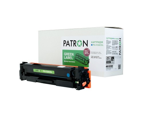 Картридж Patron HP CLJ CF411A, для Pro M452/M477 Cyan, GREEN Label (PN-410ACGL)