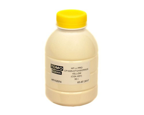 Тонер HP LJ PRO CP1025/CP1215/CP5525 50g YELLOW Chemical Tomoegawa (CGK-02Y-050)