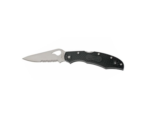 Ніж Spyderco Byrd Cara Cara 2, FRN, полусеррейтор (BY03PSBK2)