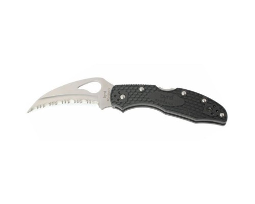 Ніж Spyderco Byrd Hawkbill, серрейтор (BY22SBK)