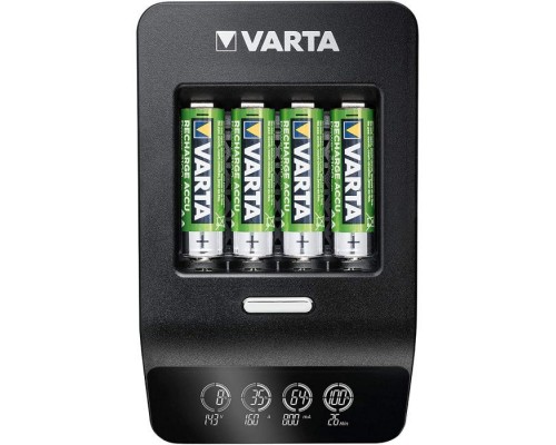 Зарядний пристрій для акумуляторів Varta LCD Ultra Fast Plus Charger +4*AA 2100 mAh (57685101441)