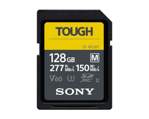 Карта пам'яті Sony 128GB SDXC class10 UHS-II U3 V60 Tough (SFM128T.SYM)