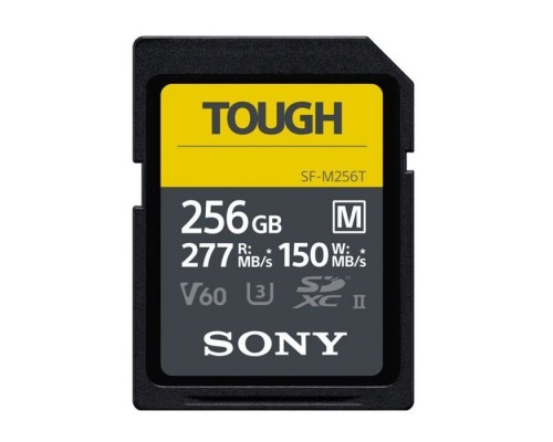 Карта пам'яті Sony 256GB SDXC class10 UHS-II U3 V60 Tough (SFM256T.SYM)