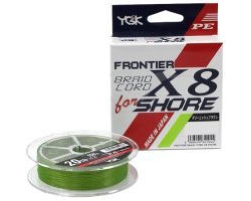 Шнур YGK Frontier Braid Cord X8 150m Green 0.8/0.148mm 14lb/6.3kg (5545.02.95)