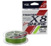 Шнур YGK Frontier Braid Cord X8 150m Green 1.0/0.165mm 16lb/7.2kg (5545.02.96)