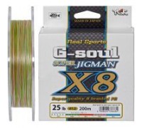 Шнур YGK Super Jig Man X8 200m Multi Color 1.2/0.185mm 25lb (5545.01.03)