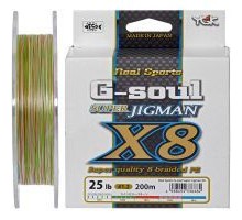 Шнур YGK Super Jig Man X8 200m Multi Color 1.2/0.185mm 25lb (5545.01.03)