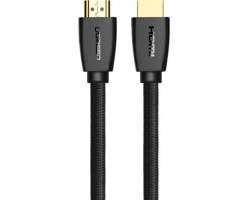 Кабель мультимедійний HDMI M to HDMI M 1.5m nylon braid black Ugreen (40409)