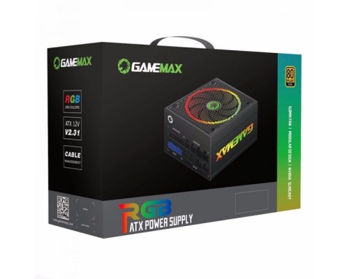 Блок живлення Gamemax 1050W 80 Gold ARGB (RGB-1050 PRO)