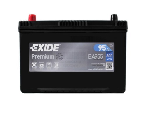Акумулятор автомобільний EXIDE PREMIUM 95A (EA955)