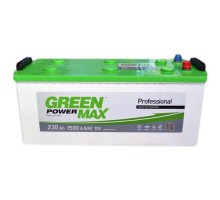 Акумулятор автомобільний GREEN POWER MAX 230А збоку (+/-) (000022376)