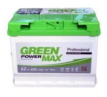 Акумулятор автомобільний GREEN POWER MAX 62Аh (000022380)