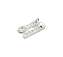 Мережевий фільтр живлення PowerPlant 10 м, 5 розеток (JY-1056/10) (PPSA10M100S5)