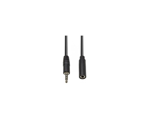 Кабель мультимедійний 3.5 mm (M) - 3.5 mm (F) 4С, 1 m PowerPlant (CA912841)