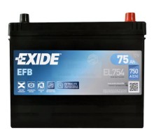 Акумулятор автомобільний EXIDE START-STOP EFB 75Ah ASIA Ев (-/+) (750EN) (EL754)