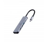 Концентратор Cablexpert USB-C 5-in-1 (hub/HDMI/PD) (A-CM-COMBO5-03)