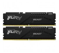 Модуль пам'яті для комп'ютера DDR5 64GB (2x32GB) 5600 MHz FURY Beast Black Kingston Fury (ex.HyperX) (KF556C40BBK2-64)