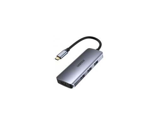 Концентратор Choetech USB-C 7-in-1 (HDMI/PD/CR/USB-A/USB-C) alum (HUB-M19-GY)