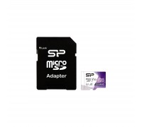 Карта пам'яті Silicon Power 128Gb microSDXC U3 A1 V30 Superior Color 100R/80W + adapter (SP128GBSTXDU3V20AB)