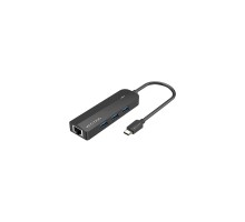 Концентратор Vention USB 3.1 Type-C to 3xUSB 3.0+MicroUSB+RJ45 100M Ethernet black (TGPBB)