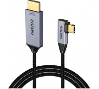 Кабель мультимедійний USB-C to HDMI M 1.8m 4K60Hz 90° corner Choetech (XCH-1803)