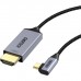 Кабель мультимедійний USB-C to HDMI M 1.8m 4K60Hz 90° corner Choetech (XCH-1803)