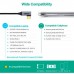 Кабель мультимедійний USB-C to HDMI M 1.8m 4K60Hz 90° corner Choetech (XCH-1803)