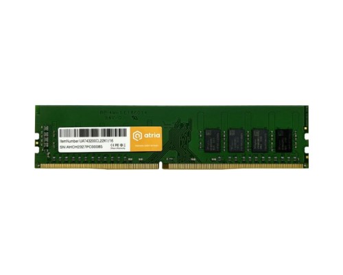 Модуль пам'яті для комп'ютера DDR4 16GB 3200 MHz ATRIA (UAT43200CL22K1/16)