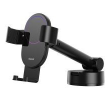 Універсальний автотримач Baseus 4.7-6.5" Gravity Simplism (на присоску) black (SUYL-JY01)