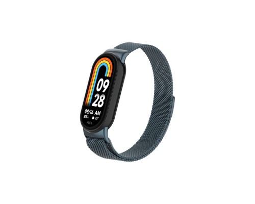 Ремінець до фітнес браслета Armorstandart Milanese Magnetic Band для Xiaomi Mi Band 8 Titanium Grey (ARM69918)