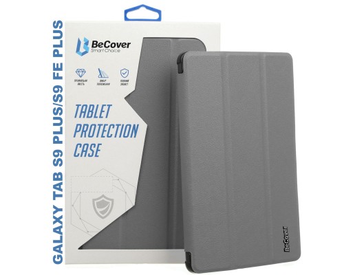 Чохол до планшета BeCover Smart Case Samsung Tab S9 Plus (SM-X810/SM-X816)/S9 FE Plus (SM-X610/SM-X616) 12.4″ Gray (710324)