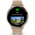 Смарт-годинник Garmin Venu 3S, Fr. Gray + Soft Gold, Leather, GPS (010-02785-55)