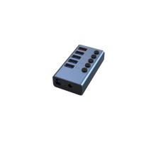 Концентратор Dynamode 5 ports USB3.0 to 4*USB3.0+2.4А Power Adapter 2.5A/12V (DM-UH-P405-G)