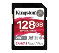 Карта пам'яті Kingston 128GB SDXC class 10 UHS-II U3 Canvas React Plus (SDR2V6/128GB)