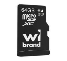Карта пам'яті Wibrand 64GB mictoSD class 10 UHS-I (WICDXU1/64GB)