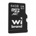 Карта пам'яті Wibrand 64GB mictoSD class 10 UHS-I (WICDXU1/64GB)