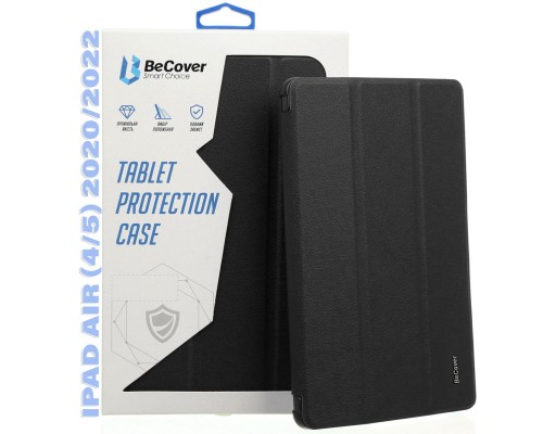 Чохол до планшета BeCover Tri Fold Hard TPU Apple iPad Air (4/5) 2020/2022 10.9″ Black (711106)