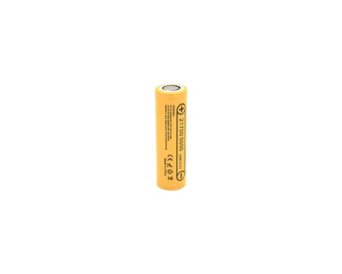 Акумулятор 21700 5000mah, (4800-5100mah), 15A, 3.7V(2.5-4.2V), Yellow Liitokala (Lii-50E-N(Nickel) / LiitoKala)