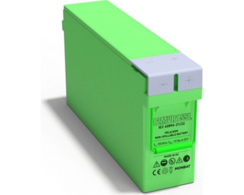 Батарея до ДБЖ MONBAT 12V-155Ah, AGM FRONT TERMINAL (12MVR155L)